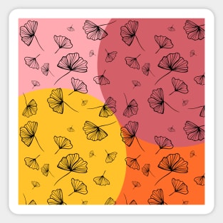 autumn ginkgo Sticker